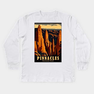 Pinnacles National Park Travel Poster Kids Long Sleeve T-Shirt